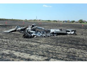 Tekirdağ’da eğitim uçağının düşmesi