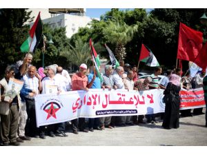 İsrail hapishanelerindeki tutuklulara destek gösterisi