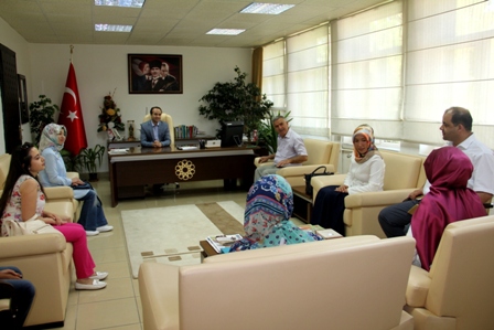 Kaymakam Özyiğit, Kur'an okuma birincisini kabul etti