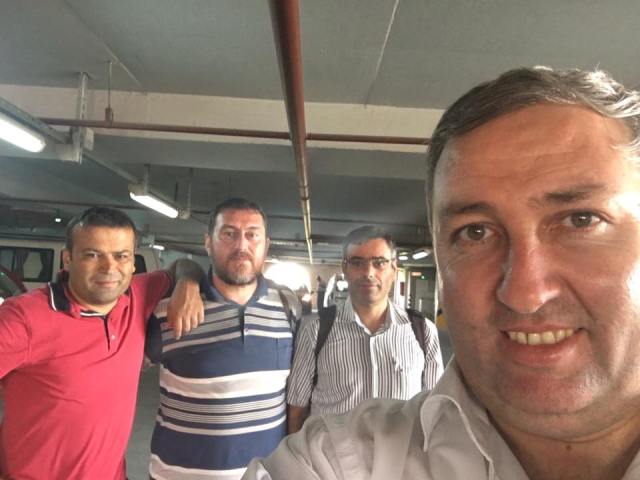 Gazeteci dostlar bir arada