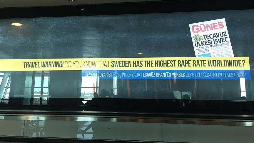 Atatürk Havalimanı'nda "Tecavüzlü"  "İsveç uyarısı" ilanı