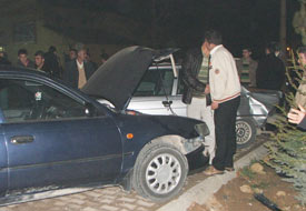 Kalp krizi geçiren sürücü kaza yaptı