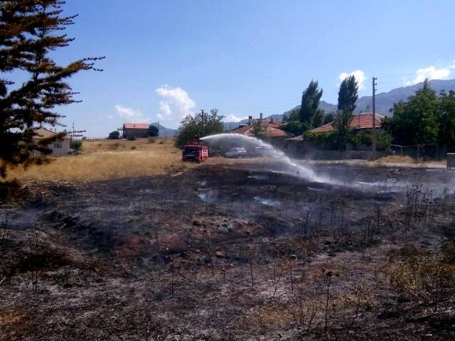 Seydişehir’de ot yangını