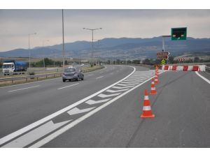 TEM otoyolunda bakım çalışması