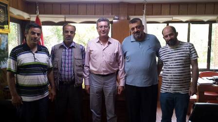 Başkanla hasret giderdiler