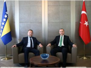 Erdoğan, Bosna-Hersek Başkanlık Konseyi Üyesi İzzetbegoviç ile görüştü