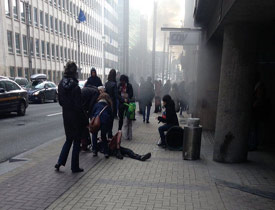 Avrupa'nın kalbi Brüksel'de patlama