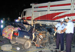 Trafik kazalarında 8 yaralı