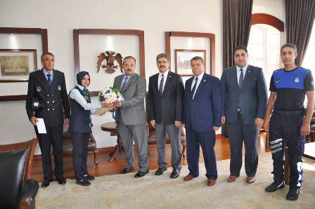 Zabıta’dan Vali Canbolat’a ziyaret