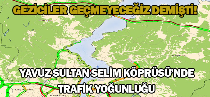Yavuz Sultan Selim Köprüsü’nde trafik yoğunluğu