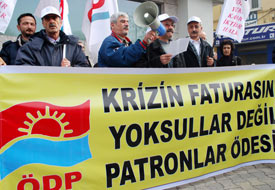 'Krizin faturasını zenginler ödesin'