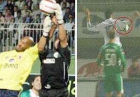 Konya'da ikinci kez elle gol atıldı