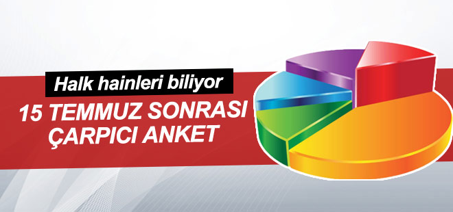 15 Temmuz sonrası kritik anket sonucu açıklandı