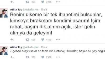 Gözaltına alınan şarkıcı Atilla Taş'ın son sözleri
