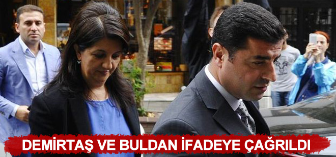 Selahattin Demirtaş ile Pervin Buldan ifadeye çağrıldı