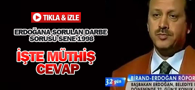 Size Karşı Bir Darbe Olsa Ne Yapardınız Sorusuna Erdoğan'ın Mükemmel Cevabı...