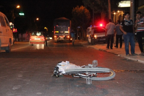 Konya'da tır bisiklete çarptı: 1 ölü