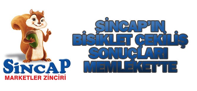 Sincap Marketleri'nin çekiliş sonuçları Memleket'te