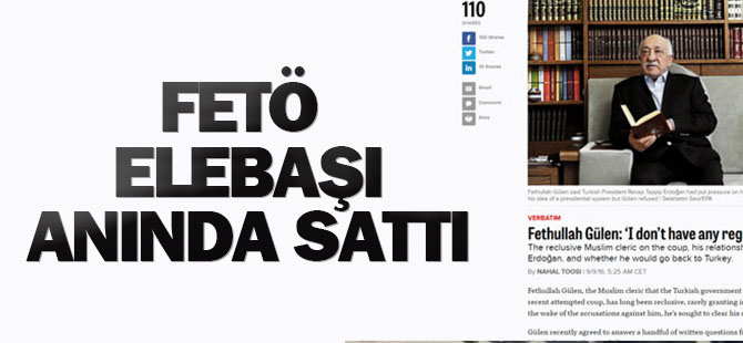 Gülen Amerikan dergisine konuştu, müridlerinin hepsini sattı!