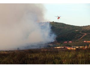 Tuzla'da askeri alandaki yangın