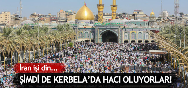 İşte İran işi hac! Bu sene Kerbela'da Hacı oldular!