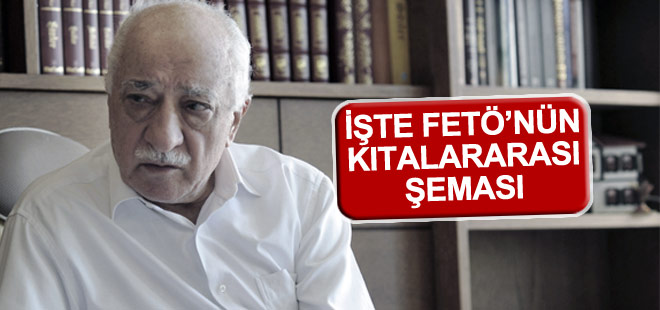 İşte Türkiye'yi kana bulayan FETÖ'nün kıtalararası şeması