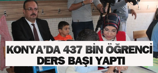 Konya'da 437 Bin Öğrenci Ders Başı Yaptı