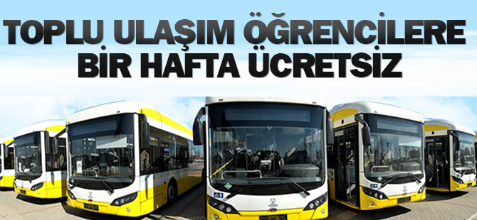 Öğrencilere Elkart İle Ulaşım Bir Hafta Ücretsiz