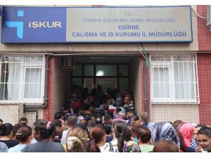 Edirne'de 156 kişinin alınacağı işe bin kişi başvurdu