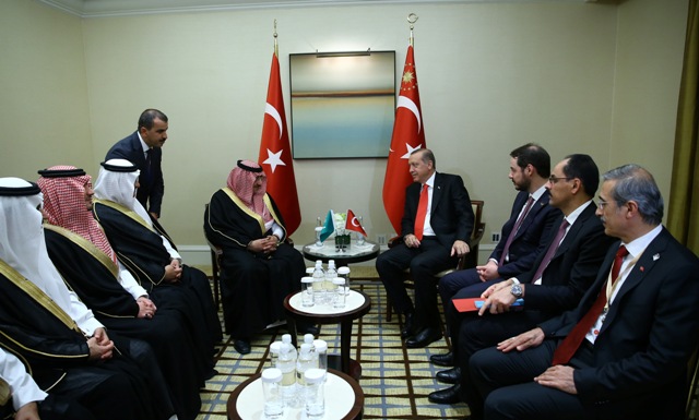 Cumhurbaşkanı Erdoğan Prensle görüştü