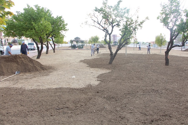 Karatay’da alanlar yeşilleniyor!