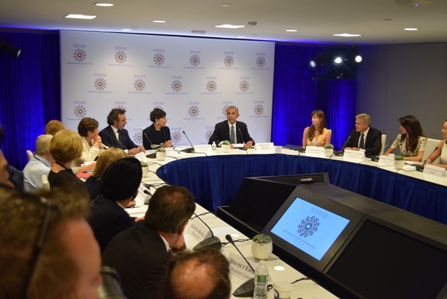 Obama ve Ulukaya mülteciler için buluştu