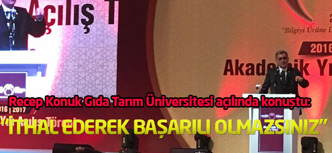 Gıda Tarım Üniversitesi eğitim yılı açılışı gerçekleştirildi