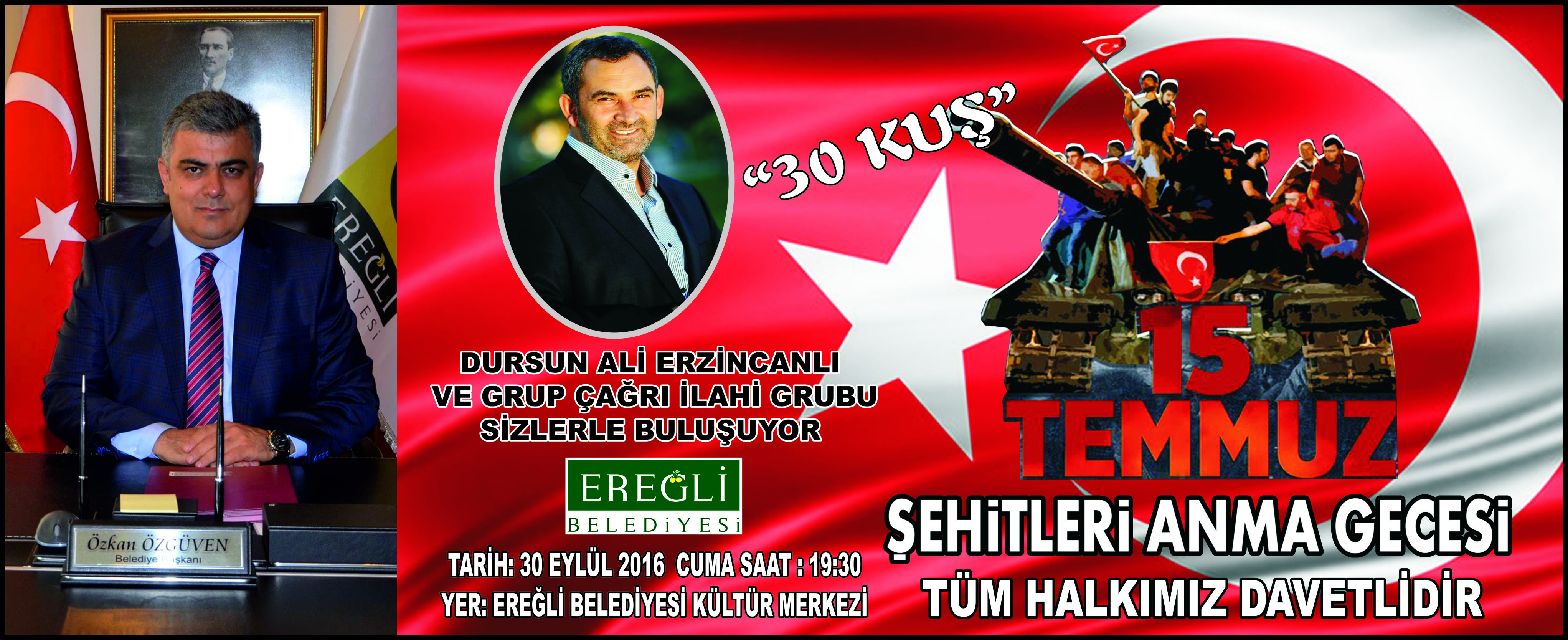 30 Kuş Ereğli'de