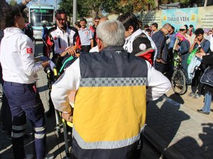 Tramvay yoluna düşen çocuk yaralandı