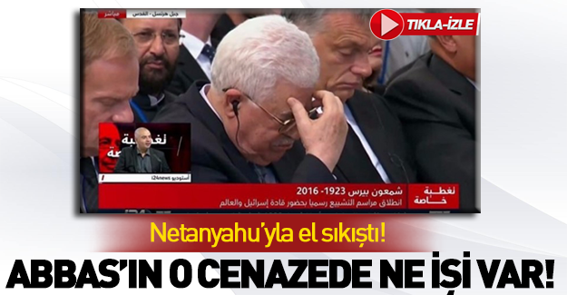 Mahmud Abbas katil Peres'in cenazesine katıldı!