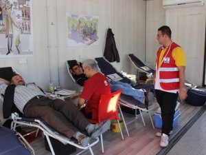 Karapınar'da kan bağışı