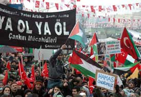 Çağlayan'dan Filistin'e destek