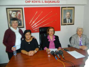 Konya'da CHP'li Kadınlar, Bahriye Üçok’u andı