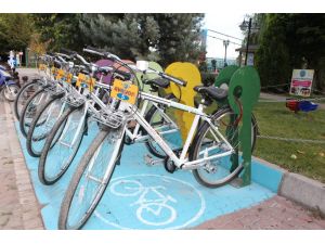 Avanos'a bisiklet istasyonu kuruldu