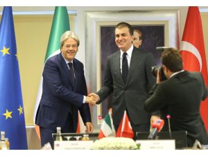 Çelik-Gentiloni ortak basın toplantısı
