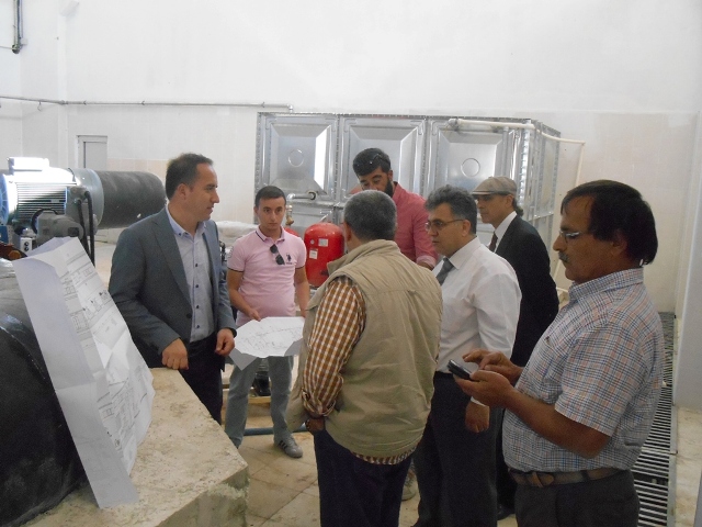 İçme Suyu Arıtma Tesisi inşaatı incelendi.