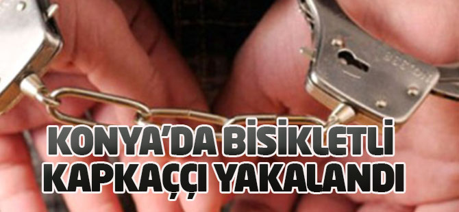 Bisikletli kapkaççı yakalandı