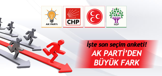 İşte son seçim anketi! AK Parti'den büyük fark