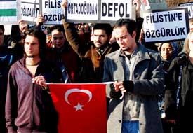 Öğrencilerden İsrail vahşetine tepkiler