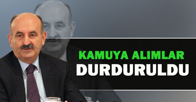 Kamuya personel alımları durduruldu