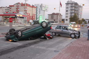 Konya'da korkutan kaza