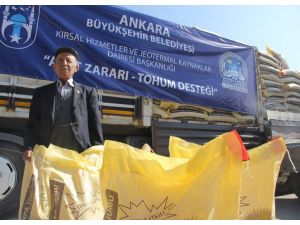 Beypazarı'nda çiftçilere tohum desteği