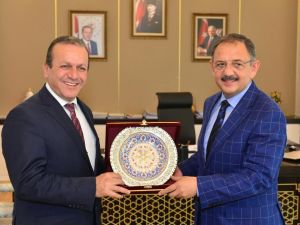 Bakan Özhaseki, KKTC Turizm ve Çevre Bakanı Ataoğlu ile görüştü