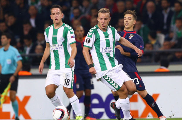 Konyaspor Braga'yı elinden kaçırdı